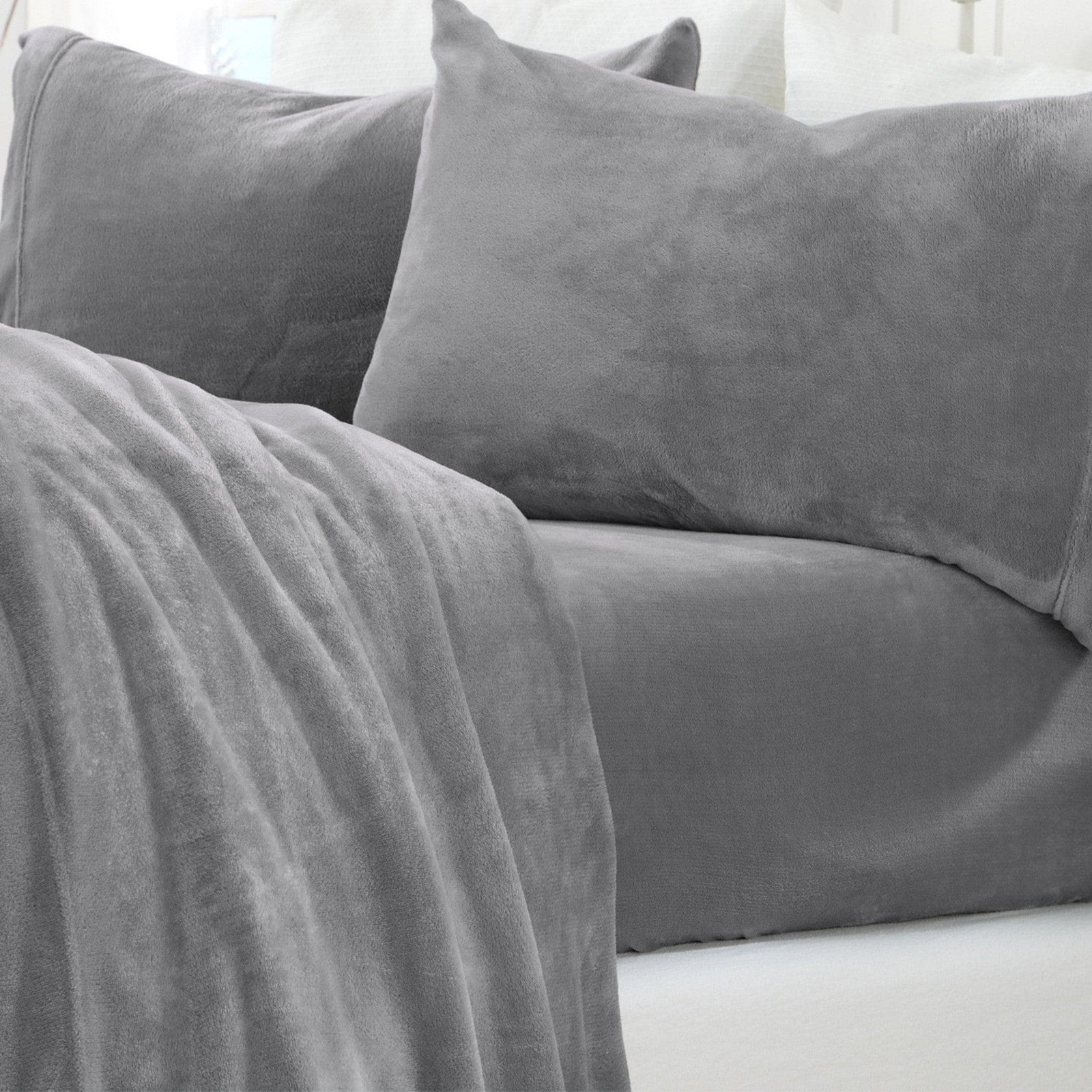 Solid Plush Sheet - Velvet Luxe Collection
