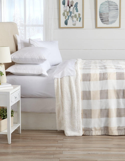Load image into Gallery viewer, Velvet Plush Sherpa Luxury Bed Blanket - Kinsley Collection
