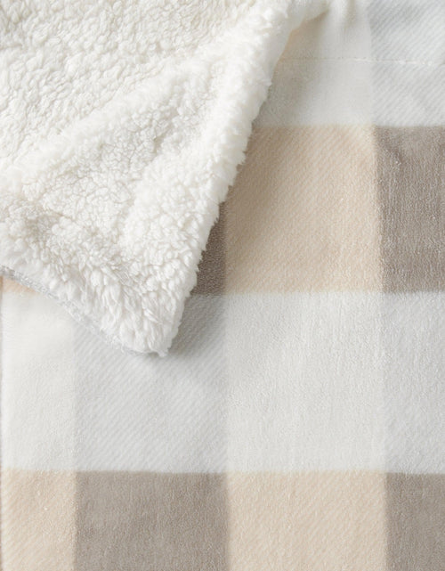 Load image into Gallery viewer, Velvet Plush Sherpa Luxury Bed Blanket - Kinsley Collection
