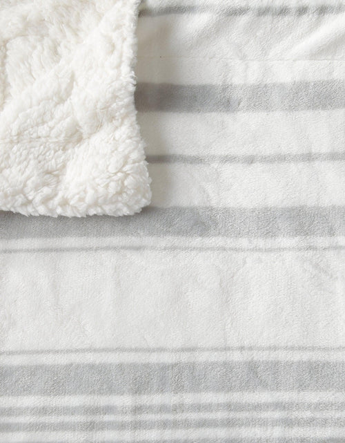 Load image into Gallery viewer, Velvet Plush Sherpa Luxury Bed Blanket - Kinsley Collection
