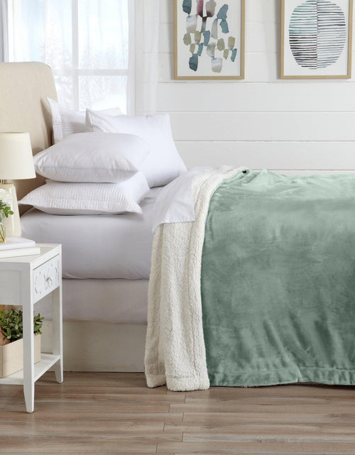 Load image into Gallery viewer, Velvet Plush Sherpa Luxury Bed Blanket - Kinsley Collection
