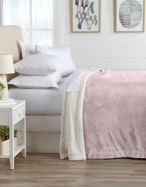 Load image into Gallery viewer, Velvet Plush Sherpa Luxury Bed Blanket - Kinsley Collection
