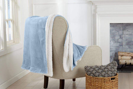 Velvet Plush Sherpa Luxury Bed Blanket - Kinsley Collection