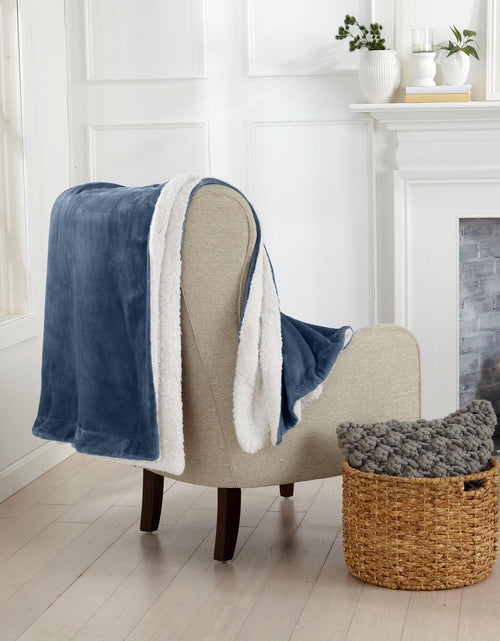 Load image into Gallery viewer, Velvet Plush Sherpa Luxury Bed Blanket - Kinsley Collection
