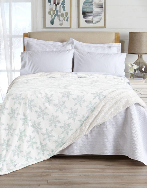 Load image into Gallery viewer, Velvet Plush Sherpa Luxury Bed Blanket - Kinsley Collection

