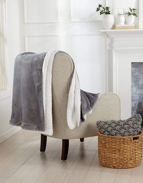 Load image into Gallery viewer, Velvet Plush Sherpa Luxury Bed Blanket - Kinsley Collection
