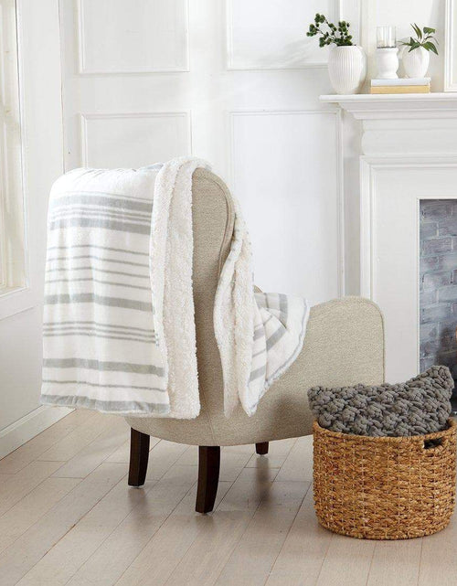 Load image into Gallery viewer, Velvet Plush Sherpa Luxury Bed Blanket - Kinsley Collection
