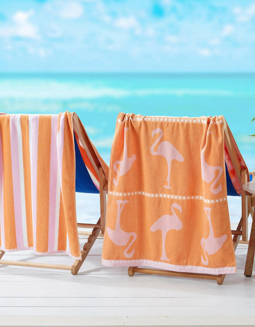 Load image into Gallery viewer, 2 Pack 100% Cotton Jacquard Beach Towels - Playa Collection
