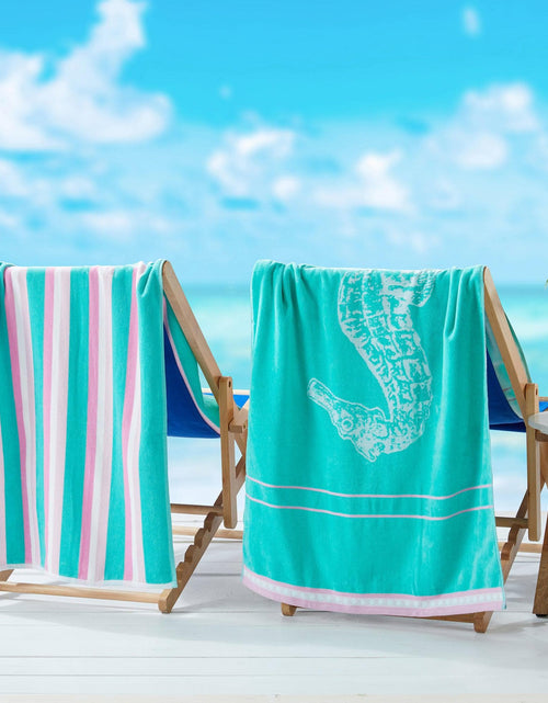 Load image into Gallery viewer, 2 Pack 100% Cotton Jacquard Beach Towels - Playa Collection
