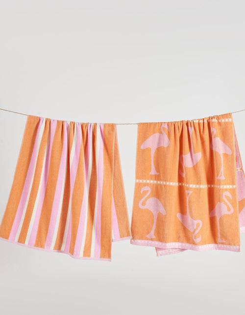 Load image into Gallery viewer, 2 Pack 100% Cotton Jacquard Beach Towels - Playa Collection
