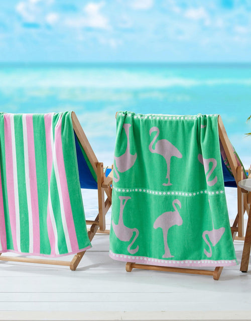Load image into Gallery viewer, 2 Pack 100% Cotton Jacquard Beach Towels - Playa Collection
