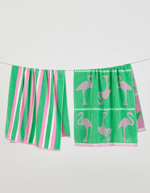 Load image into Gallery viewer, 2 Pack 100% Cotton Jacquard Beach Towels - Playa Collection
