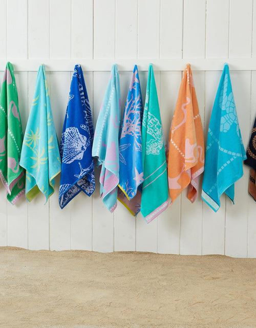 Load image into Gallery viewer, 2 Pack 100% Cotton Jacquard Beach Towels - Playa Collection
