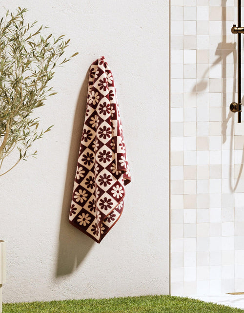 Load image into Gallery viewer, Oversized Retro Printed Beach Towel - St. Barts Collection
