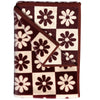 Dark Terracotta / Light Terracotta Checkered Daisies