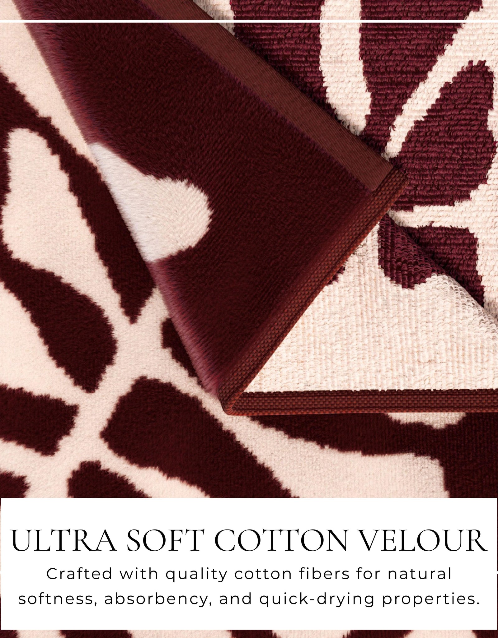 Oversized Retro Printed Beach Towel - St. Barts Collection