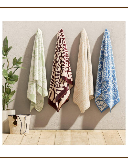 Load image into Gallery viewer, Oversized Retro Printed Beach Towel - St. Barts Collection
