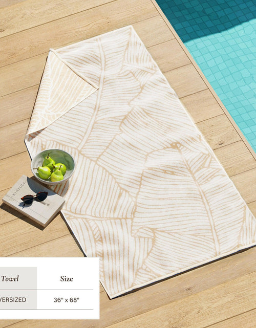 Load image into Gallery viewer, Oversized Retro Printed Beach Towel - St. Barts Collection
