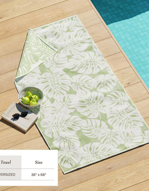 Load image into Gallery viewer, Oversized Retro Printed Beach Towel - St. Barts Collection
