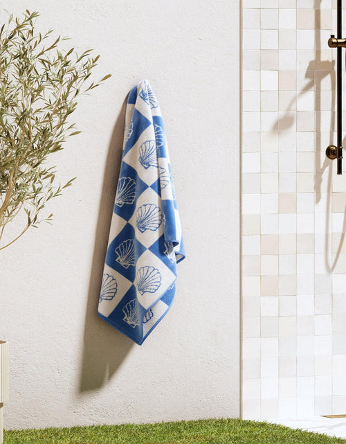 Load image into Gallery viewer, Oversized Retro Printed Beach Towel - St. Barts Collection
