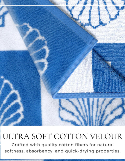 Load image into Gallery viewer, Oversized Retro Printed Beach Towel - St. Barts Collection
