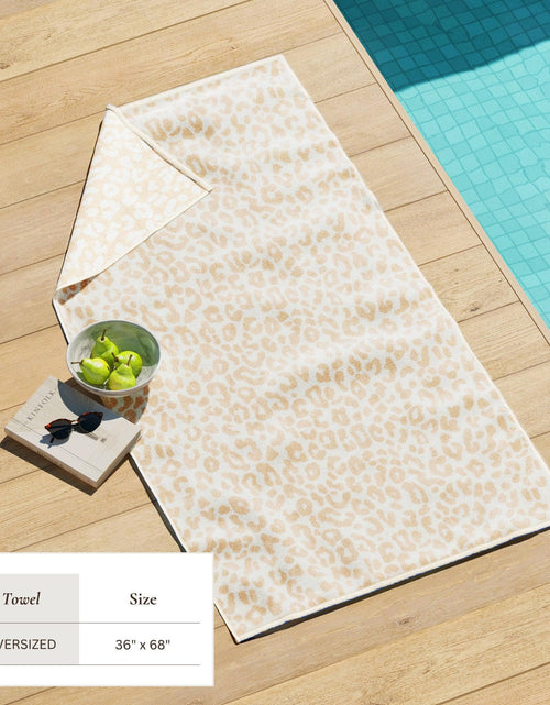 Load image into Gallery viewer, Oversized Retro Printed Beach Towel - St. Barts Collection
