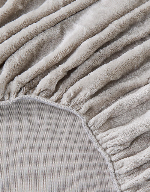 Load image into Gallery viewer, Solid Plush Fitted Sheet - Velvet Luxe Collection
