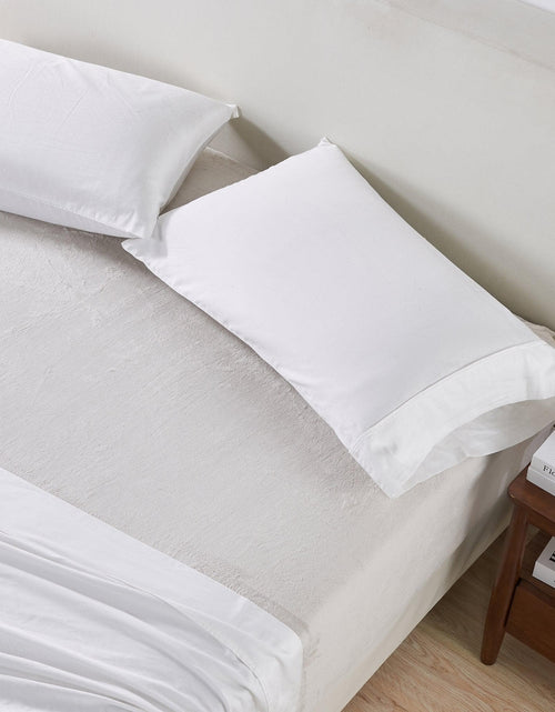 Load image into Gallery viewer, Solid Plush Fitted Sheet - Velvet Luxe Collection
