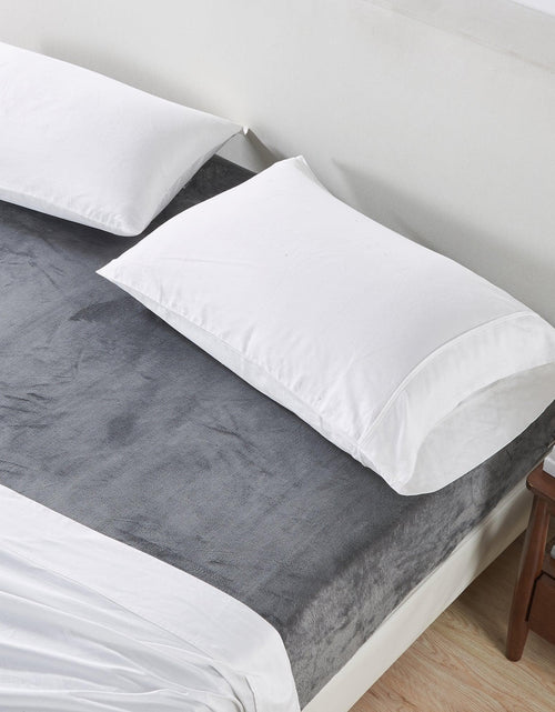 Load image into Gallery viewer, Solid Plush Fitted Sheet - Velvet Luxe Collection
