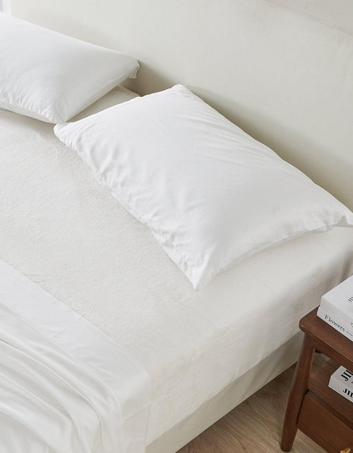 Load image into Gallery viewer, Solid Plush Fitted Sheet - Velvet Luxe Collection
