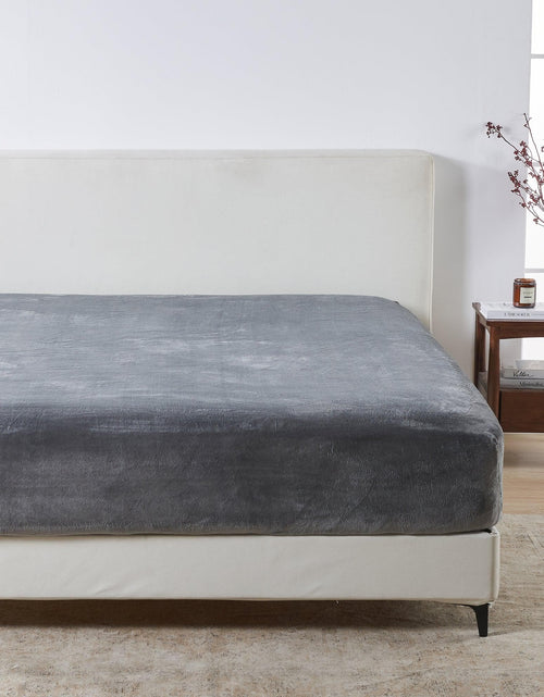 Load image into Gallery viewer, Solid Plush Fitted Sheet - Velvet Luxe Collection

