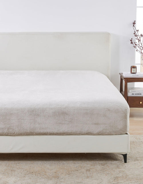 Load image into Gallery viewer, Solid Plush Fitted Sheet - Velvet Luxe Collection
