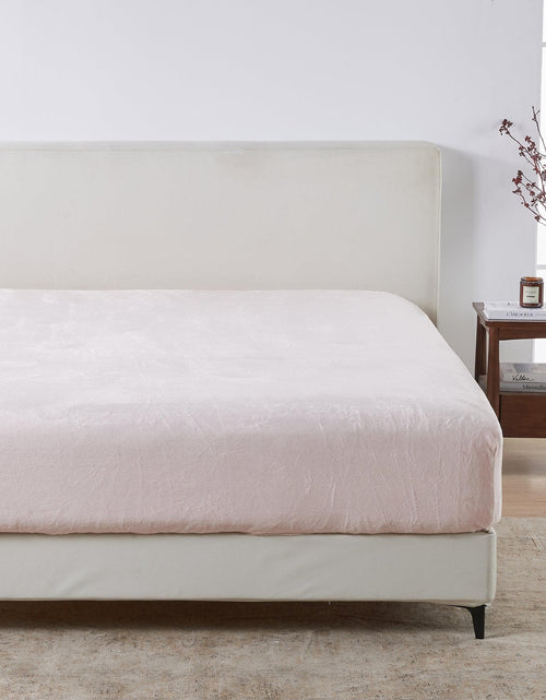Load image into Gallery viewer, Solid Plush Fitted Sheet - Velvet Luxe Collection
