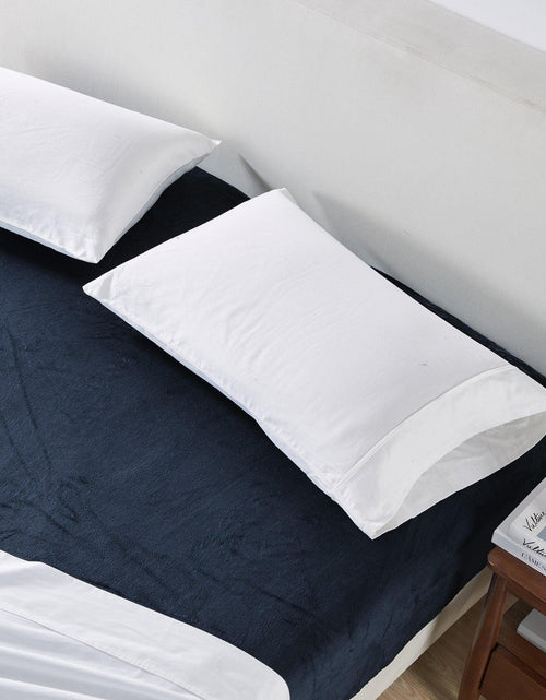 Load image into Gallery viewer, Solid Plush Fitted Sheet - Velvet Luxe Collection
