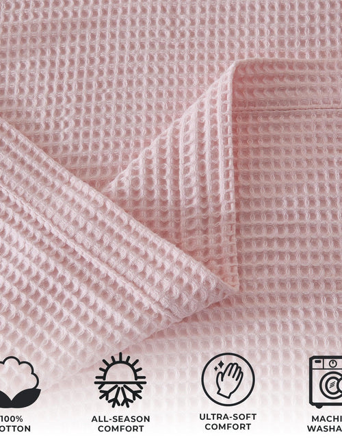 Load image into Gallery viewer, 100% Cotton Waffle Weave Blanket - Mikala Collection

