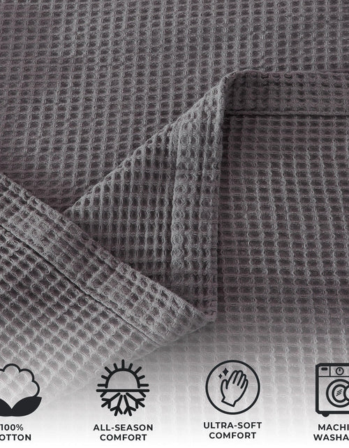 Load image into Gallery viewer, 100% Cotton Waffle Weave Blanket - Mikala Collection
