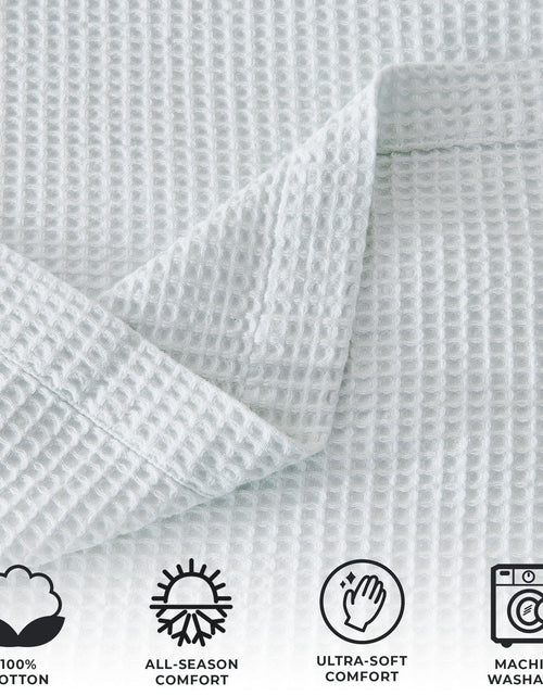 Load image into Gallery viewer, 100% Cotton Waffle Weave Blanket - Mikala Collection
