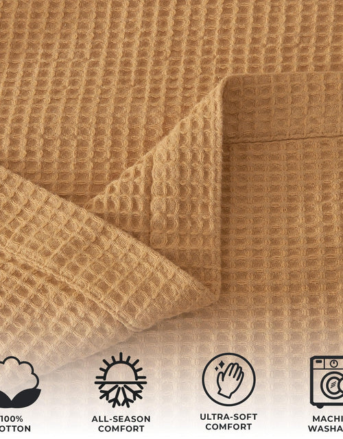 Load image into Gallery viewer, 100% Cotton Waffle Weave Blanket - Mikala Collection
