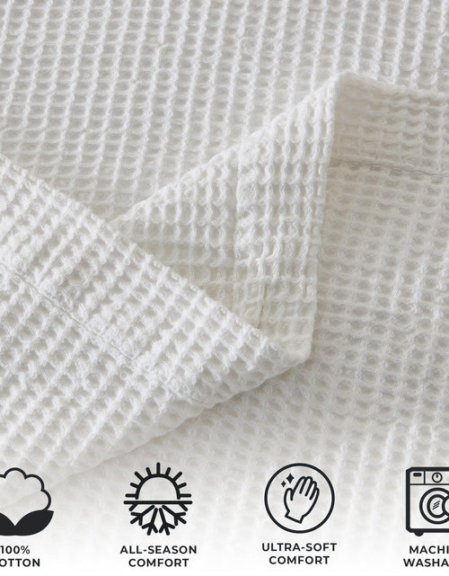 Load image into Gallery viewer, 100% Cotton Waffle Weave Blanket - Mikala Collection
