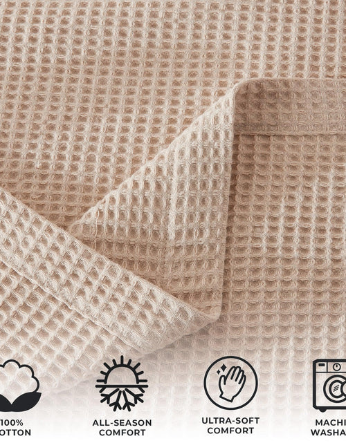 Load image into Gallery viewer, 100% Cotton Waffle Weave Blanket - Mikala Collection

