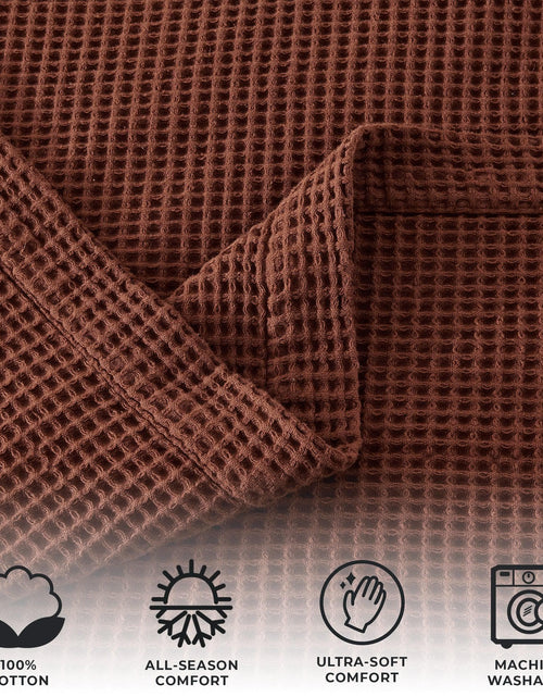 Load image into Gallery viewer, 100% Cotton Waffle Weave Blanket - Mikala Collection
