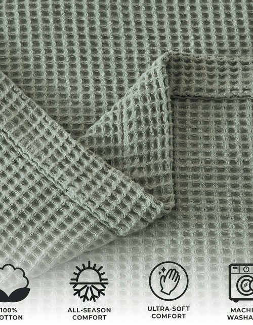 Load image into Gallery viewer, 100% Cotton Waffle Weave Blanket - Mikala Collection
