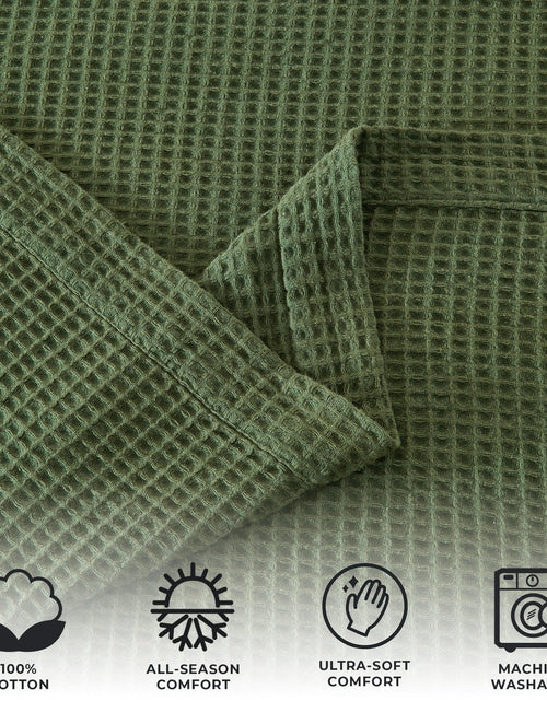 Load image into Gallery viewer, 100% Cotton Waffle Weave Blanket - Mikala Collection
