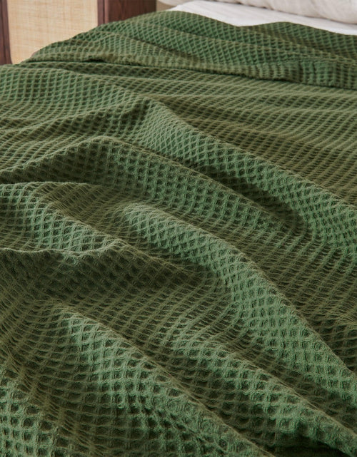 Load image into Gallery viewer, 100% Cotton Waffle Weave Blanket - Mikala Collection
