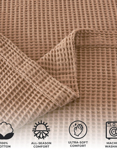 Load image into Gallery viewer, 100% Cotton Waffle Weave Blanket - Mikala Collection
