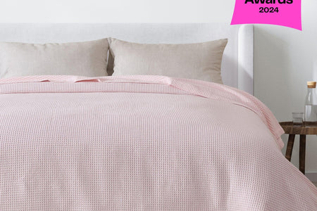 100% Cotton Waffle Weave Blanket - Mikala Collection