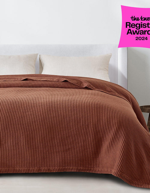 Load image into Gallery viewer, 100% Cotton Waffle Weave Blanket - Mikala Collection
