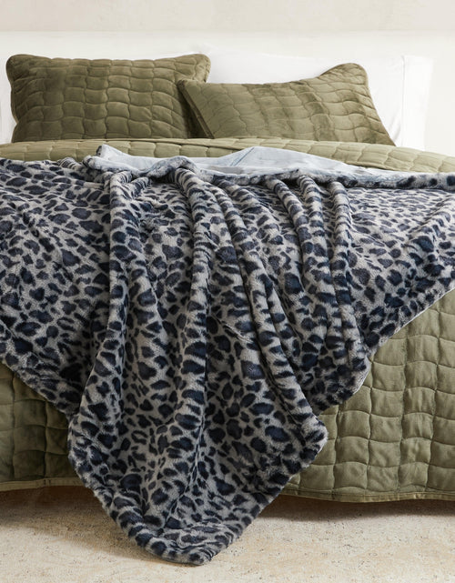 Load image into Gallery viewer, Faux Fur Printed Throw Blanket - Aaliyah Collection
