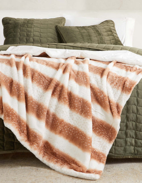 Load image into Gallery viewer, Faux Fur Printed Throw Blanket - Aaliyah Collection
