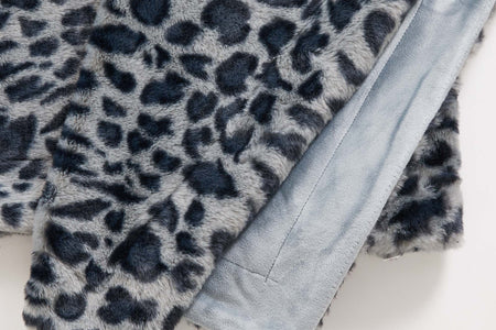 Faux Fur Printed Throw Blanket - Aaliyah Collection
